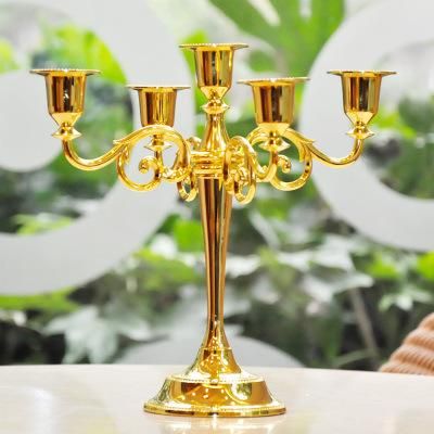 Antique Style Event Decoration Wedding Metal Candlesticks Candle Holder Candelabr