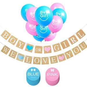 Umiss Paper Gender Reveal Party Pack Baby Shower Decorations for Factory OEM
