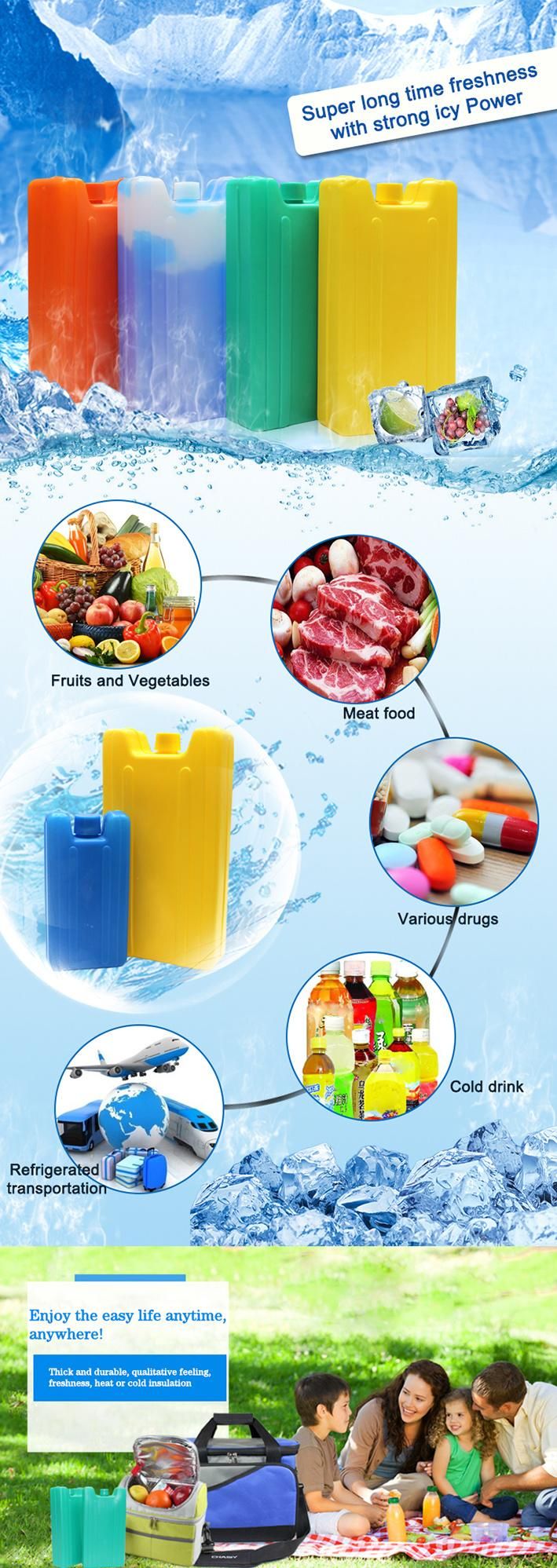 Factory Wholesale Gel Ice Box for Transportation and Refrigeration