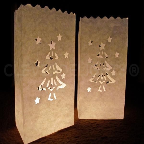 White Candle Bags Paper Lanterns for Wedding Valentine′s Day Decoration