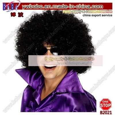 Yiwu China Export Hair Products Afro Clown Headwear Word Cup Accessories Fans Products (B2021)
