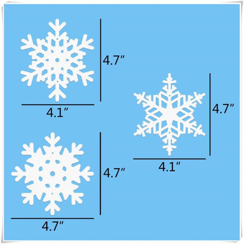 Snowflake Winter Wonderland Decorations - Christmas Hanging Party Decor Supplies