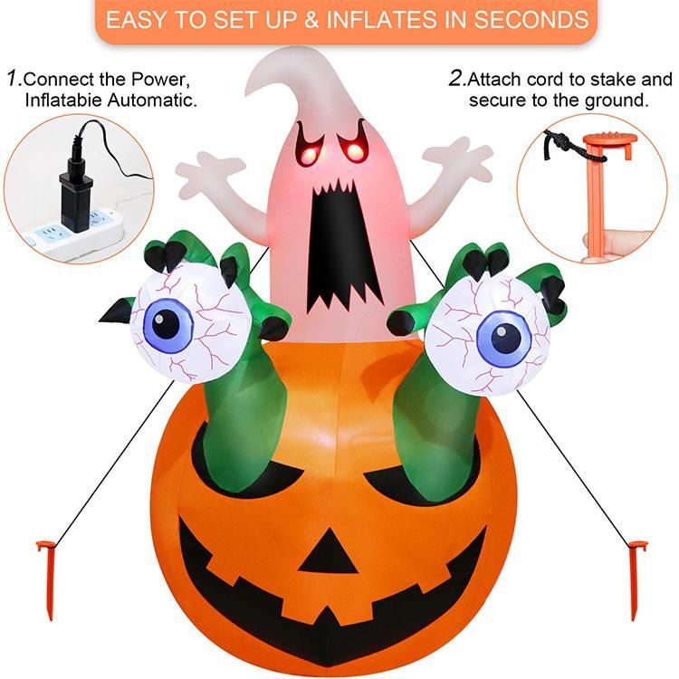 Customized Halloween Inflatable Pumpkin for Yard Decoration