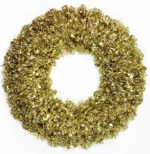 Tinsel Christmas Wreath with Plastic Frame