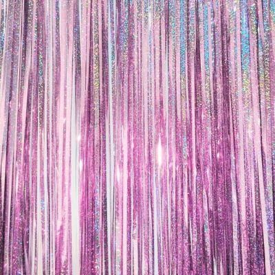 Decorative Tinsel Foil Metallic Fringe Wall Designs Curtain for Party Curtains Decorations