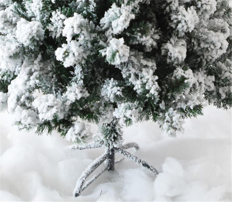 Flocked Snowing PVC Artificial Christmas Trees with 9 Sizes