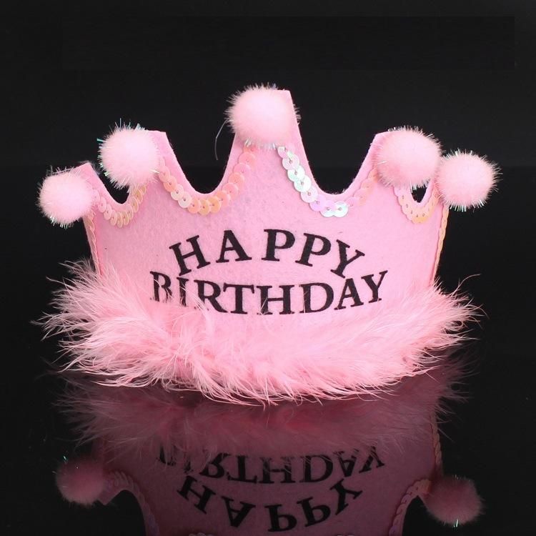 Baby Birthday Hat LED Light Crown Children and Adults Party Hat Birthday Supplies