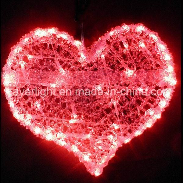 LED Heart Design Light LED Holiday Decoration LED Street Light Motif Garden Light