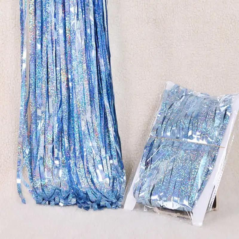 Multicolor Foil Door Tinsel Curtain Metallic Fringe Party Curtain for Birthday Party Decorations