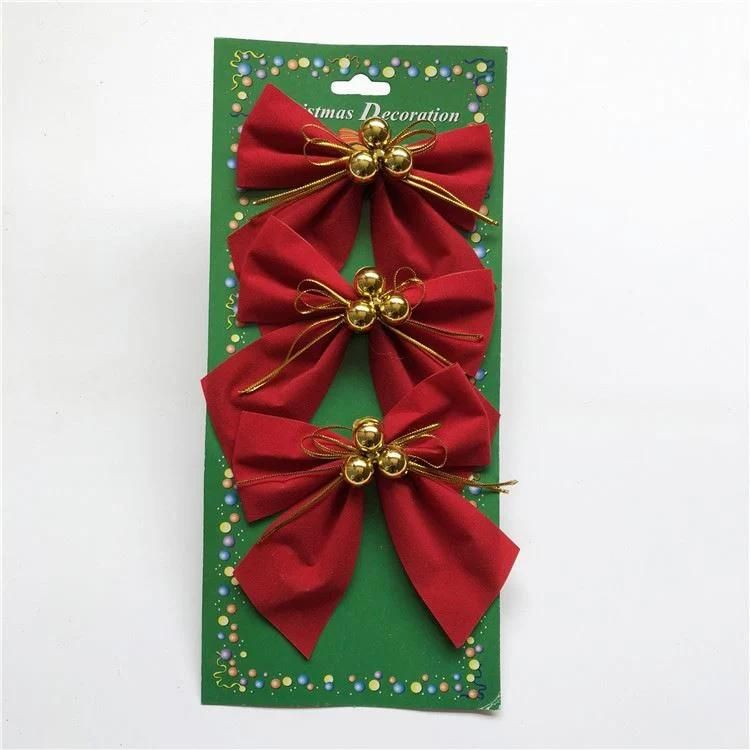 Custom Decoration Christmas Ornament Fancy Christmas Bowknot for Home