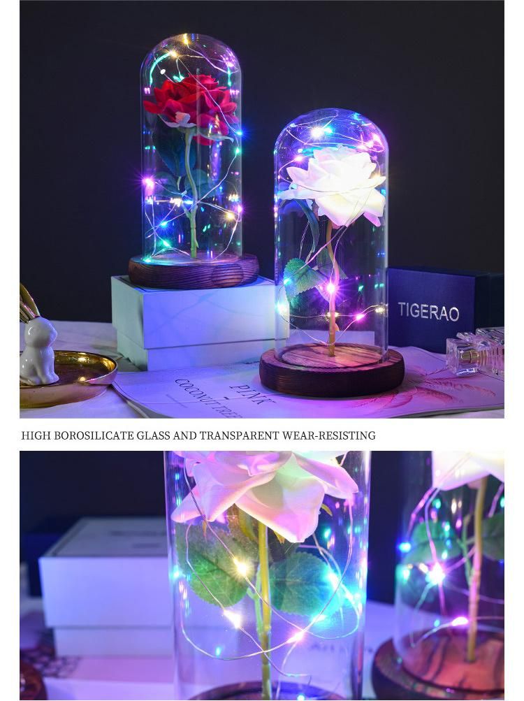 Hot Sale LED Rose Lamp Shade 2022 Valentines Day Boxes Gifts