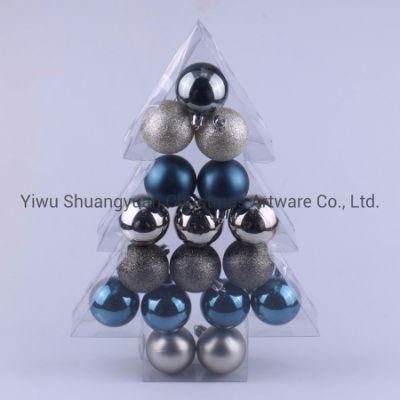 Hanging Plastic Christmas Ball for Christmas Tree Decoration