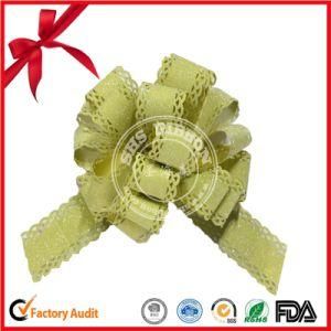 Manufacture Cheap Christmas Gift Wrap POM POM Pull Bows