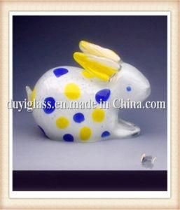 Animal Rabbit Glass Craft for Gift