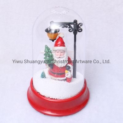 Factory Sale Plastic Santa and Tree Snowglobe