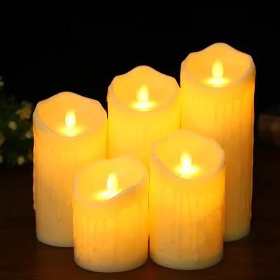 Swing Electronic Candle Lamp Warm Yellow Light Flameless LED Candles Battery Operated Candles for Halloween, Christmas, Home Decor, Home Party