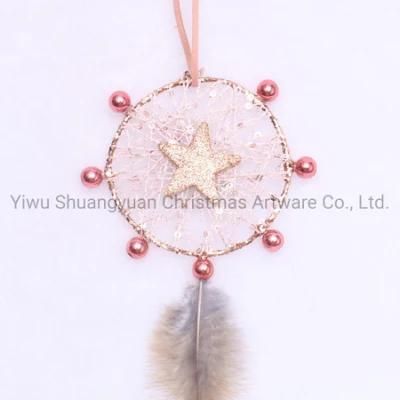Amazon Hotsale Christmas Tree Hanging Ornaments Christmas Tree Decorations Decorated with Feather