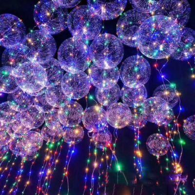 Plastic Bobo Ball Inflatable LED Lights Helium Balloon