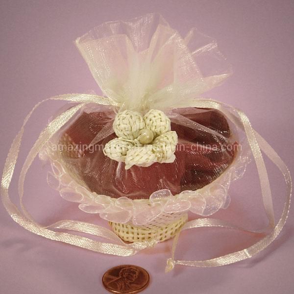 Excellent Organza Paper Mesh Tiny Favor Basket (AM-OB014)