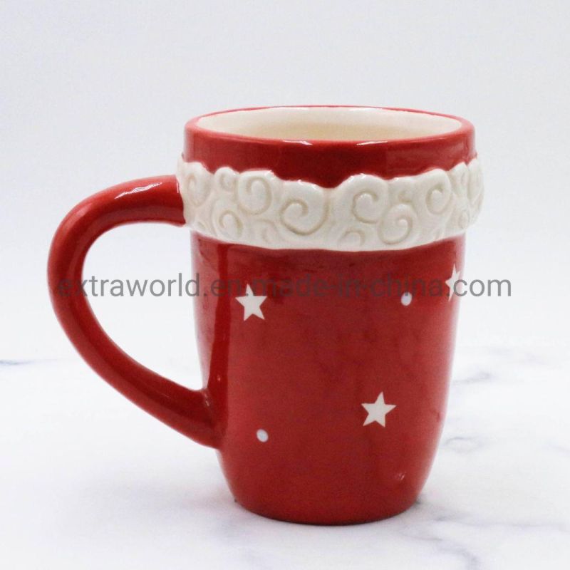 Custom Mug Christmas Decoration Gift Ceramic Santa Cup