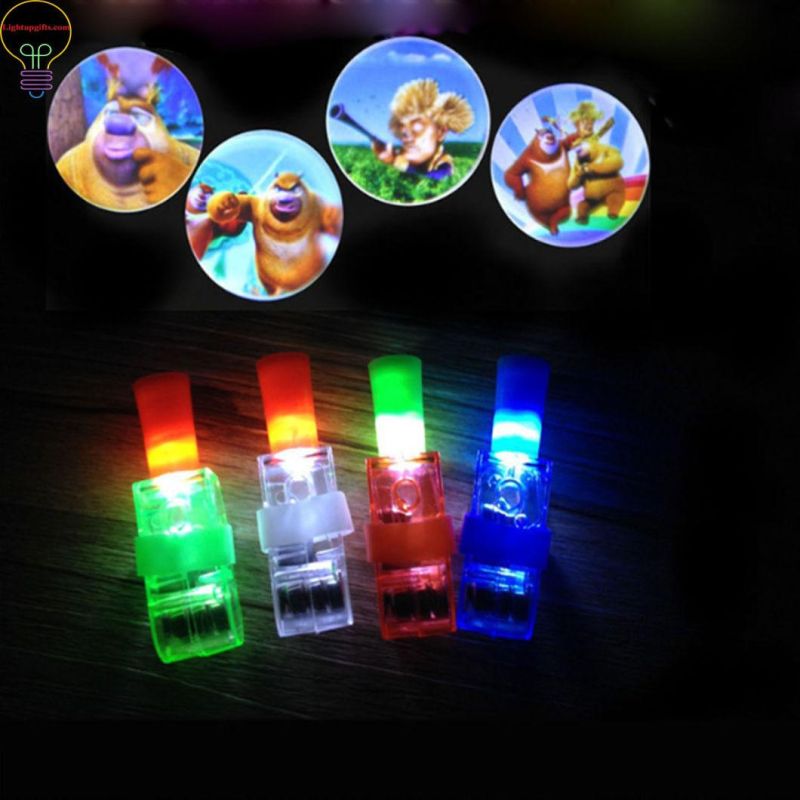 LED Light Finger Lamp Magic Projector Flashlight Toys for Children