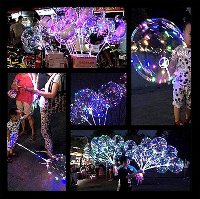 LED Bobo Balloons Ump for Christmas Birthday Party Decoration