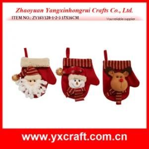 Christmas Decoration (ZY16Y128-1-2-3 17X16CM) Christmas Glove Stuff Home Decor Christmas