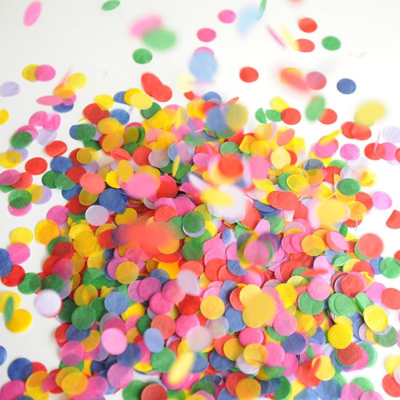 Favors Colorful Round Tissue Paper Confetti for Wedding