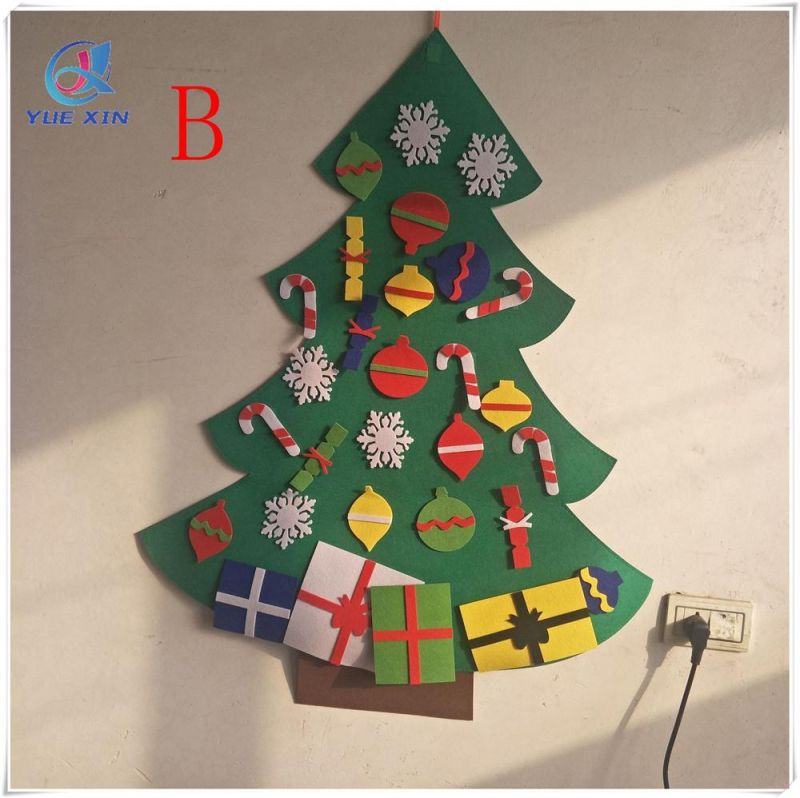 DIY Felt Christmas Tree for Christmas Door Wall Hanging Decorations