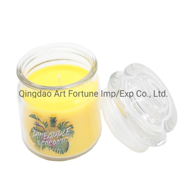 Pineapple&Coconut Scented Soya Wax Candle Jar for Party