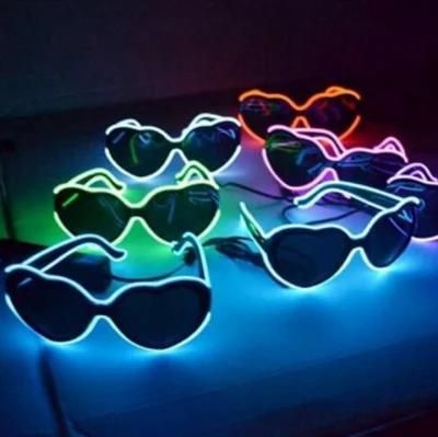 Dancing Party Heart-Shaped LED Glow Glasses