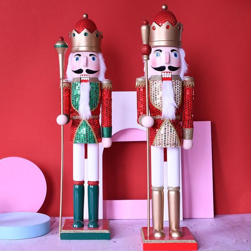 Nutcracker Wholesale 62 Cm Large Shining Soldier Nutcracker for Christmas Decorations