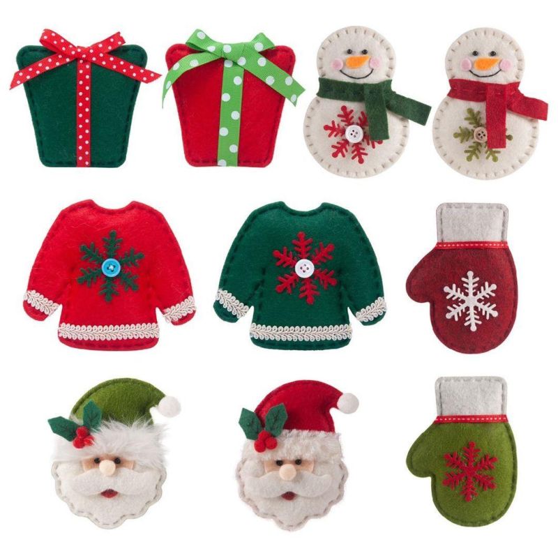 2020 Foreign Trade New Christmas Tree Decoration Pendant Set Creative Cloth Small Pendant Gift Christmas Pendant