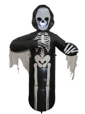 7FT Halloween Inflatable Grim Reaper Outdoor with Build-in LED Decorations