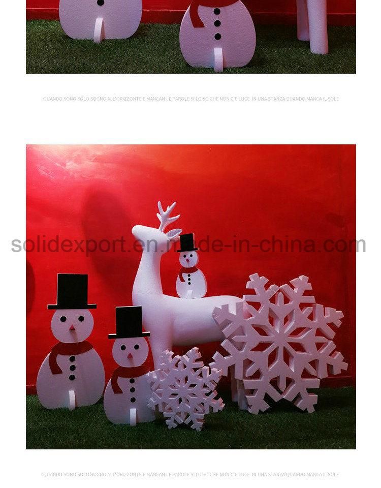 Winter Shop Window Christmas Snowman Decoration Props Home Display Decoration
