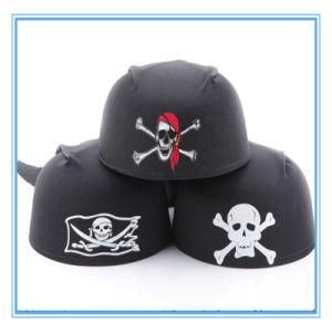 Halloween Party Supplies - Round Pirate Captain Hat