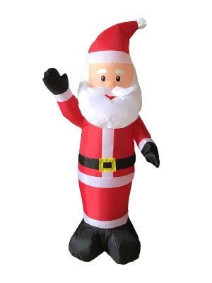 4FT Inflatable Christmas Santa Claus Waving Hand, Holiday Home Decoration