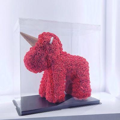 Hot Sale New Design Gift Box Rose Unicorn Unicorn Toy Luxury Gift for Valentine&prime;s