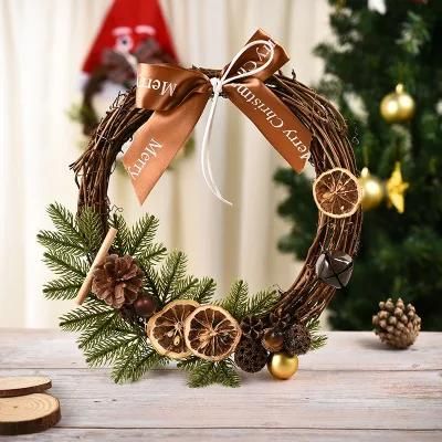 Wreath Hanger for Front Door Spring Wreath with Hook Summer Wreath Outdoor Wreath with Holder Small Greenery Wreath Artificial Green Wreaths