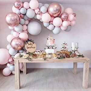 Rose Gold 4D Balloon Chain Birthday Wedding Party Supplies