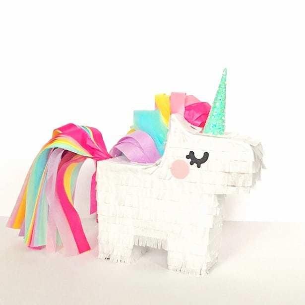 Wholesale Rainbow Paper Toy Design Mini Unicorn Pinata for Child Birthday