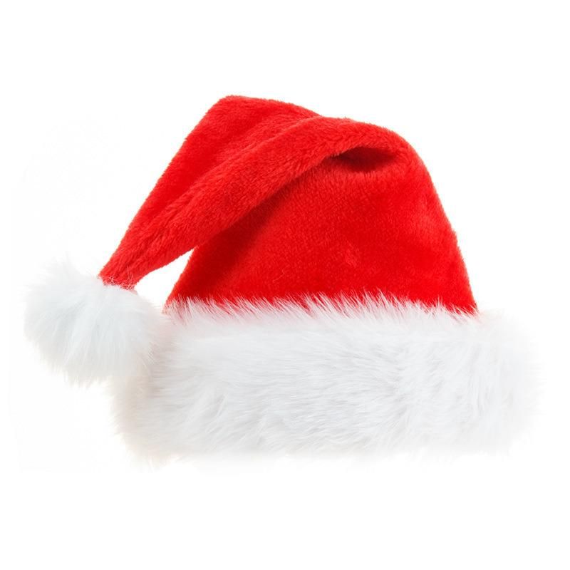 Thick Christmas Hat Xmas Hat Unisex Santa Hat for Party Supplies