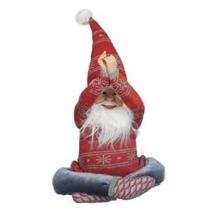 40 Cm High Creative Polyester Xmas Holiday Gift, Fabric Yogo Santa