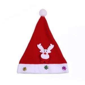 Santa Claus Plush Cartoon Baby Beanie Cap Children Warm Christmas Hat