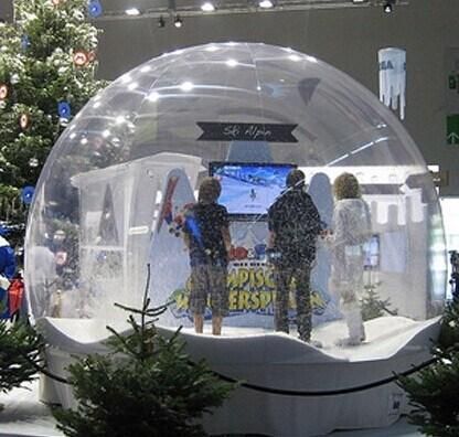Clear Inflatable Christmas Human Size Snow Globe