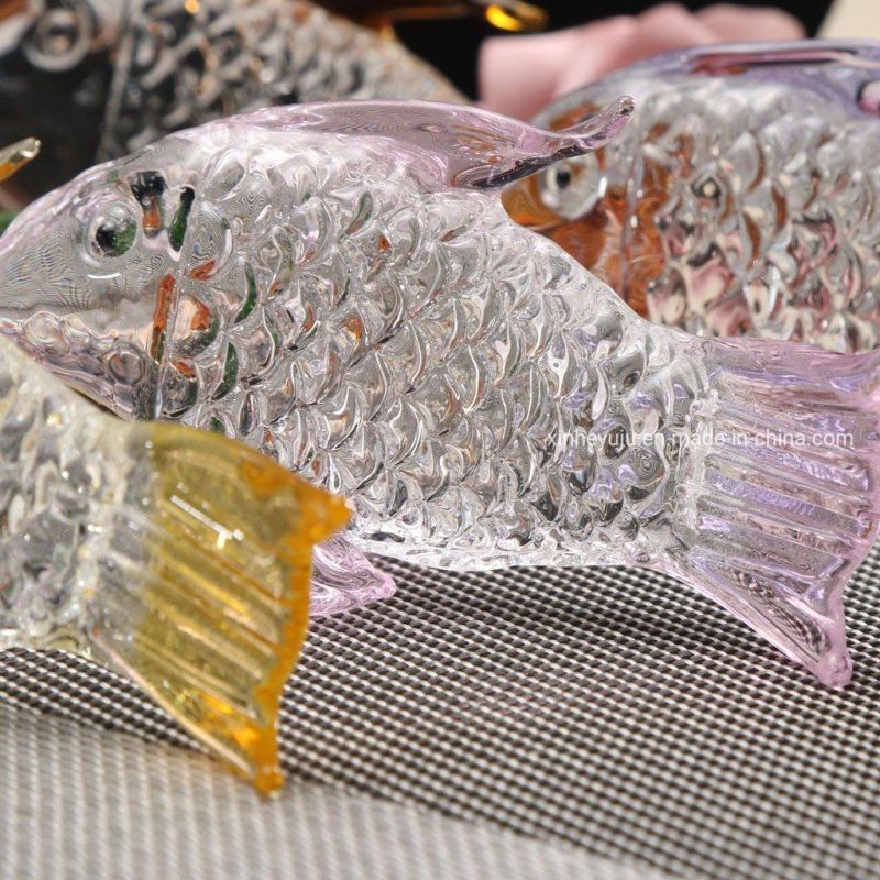 Colorful Crystal K9 Machine Polished Crystal Fish for Gifts