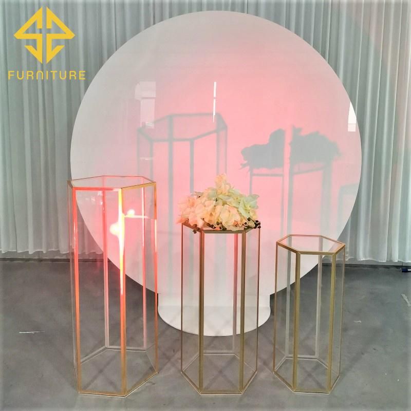 Newest Round PVC Stand Wedding Decoration Backdrop Events Party Decor Background Wall
