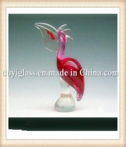 Animal Red Bird Glass Craft for Gift