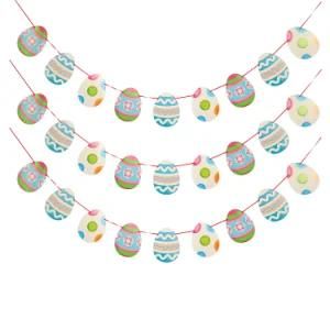 Umiss Easter Hanging Decoration Party Decoration Pattern Egg Banner