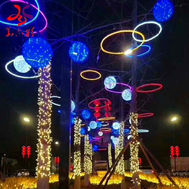 Small LED Christmas Ball Motif Lights